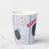 Ice Hockey Birthday Party Pappbecher (Vorderseite)