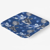 Ice Hockey Birthday Party Pappteller (Gewinkelt)