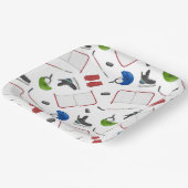 Ice Hockey Birthday Party Pappteller (Gewinkelt)