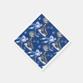 Ice Hockey Birthday Party Serviette (Ecke)
