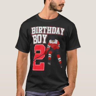 Ice Hockey Boy 2. Geburtstag Sport Player Coach Gr T-Shirt