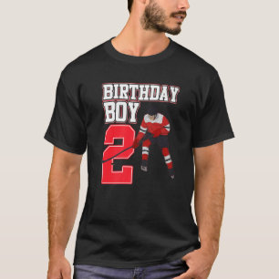 Ice Hockey Boy 2. Geburtstag Sport Player Coach Gr T-Shirt