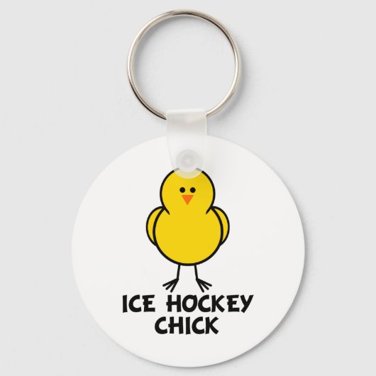 Ice Hockey Chick Schlüsselanhänger (Vorderseite)