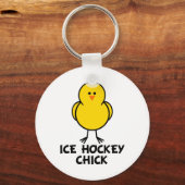 Ice Hockey Chick Schlüsselanhänger (Vorderseite)