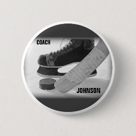 Ice Hockey Coach Vielen Dank Button