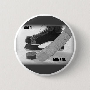 Ice Hockey Coach Vielen Dank Button