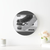 Ice Hockey Coach Vielen Dank Große Wanduhr (Zuhause)