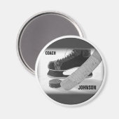 Ice Hockey Coach Vielen Dank Magnet (Vorderseite/Rückseite)