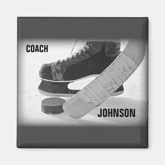 Ice Hockey Coach Vielen Dank Magnet (Vorne)