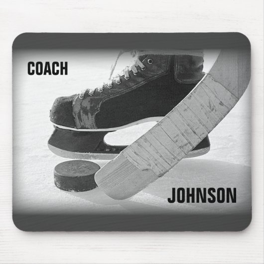 Ice Hockey Coach Vielen Dank Mousepad (Vorne)