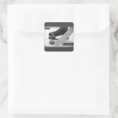 Ice Hockey Coach Vielen Dank Quadratischer Aufkleber (Tasche)