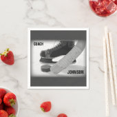 Ice Hockey Coach Vielen Dank Serviette (Beispiel)