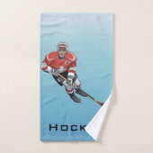 Ice Hockey Design Badetuch Set (Handtuch)