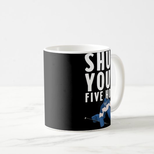 Ice Hockey Design für Männer Frauen Eishockey Goa Kaffeetasse (VorderseiteRechts)