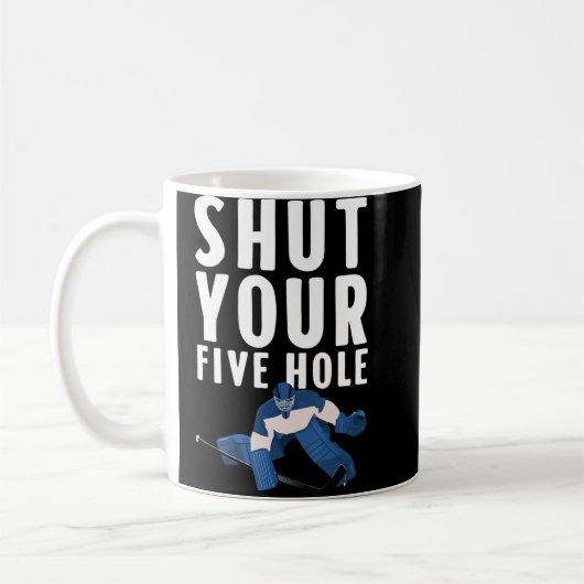 Ice Hockey Design für Männer Frauen Eishockey Goa Kaffeetasse (Links)