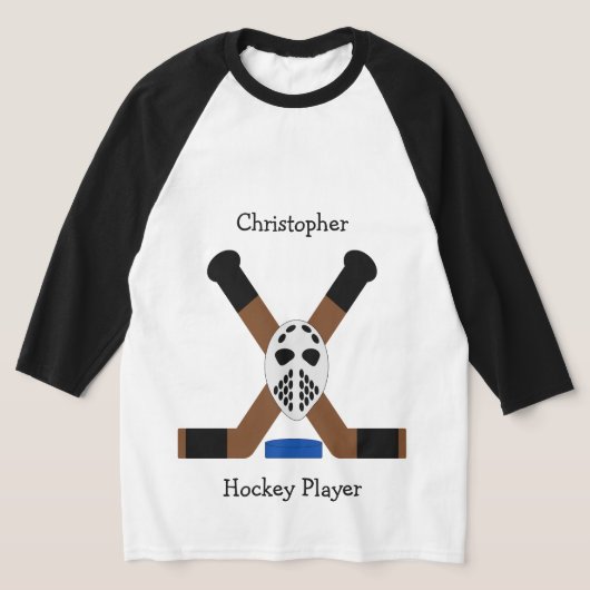 Ice Hockey Design Personalisiert T-Shirt (Ablage )