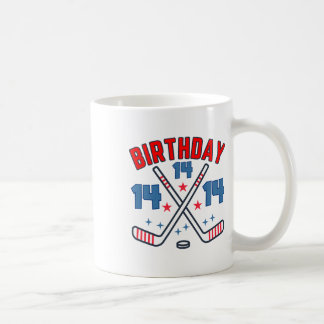 Ice Hockey Fourteen Birthday Boy 14th Party Boys A Kaffeetasse
