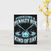 Ice Hockey Funny Feels Like A Penalty Box Kind Of  Karte (Gelbe Blume)