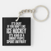 ICE HOCKEY FUNNY QUOTES SCHLÜSSELANHÄNGER (Rückseite)