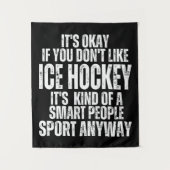 ICE HOCKEY FUNNY QUOTES WANDTEPPICH (Vorderseite)