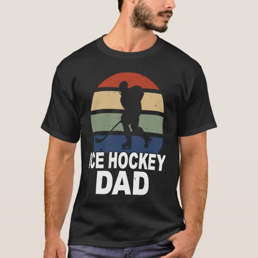 Ice hockey game dad daddy ice hockey player T-Shirt (Vorderseite)