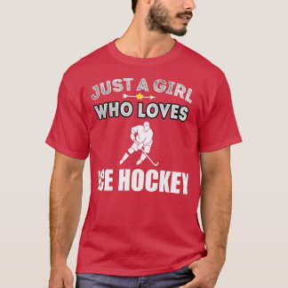 Ice Hockey Girl Lieben Hockey Sports Funny Gift T-Shirt