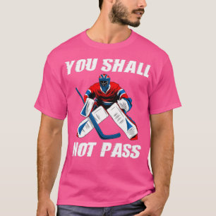 Ice Hockey Goalie Funny Keeper Team Jersey T-Shirt