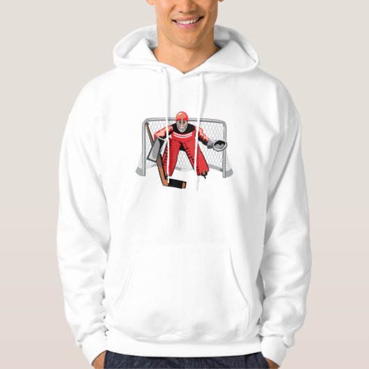 Ice Hockey Goalie Mens Hoodie (Vorderseite)