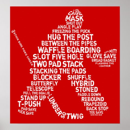 Ice Hockey Goalie Poster (Vorne)