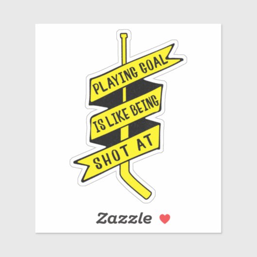Ice Hockey Goalie Quote Aufkleber (Blatt)