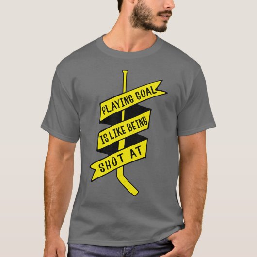 Ice Hockey Goalie Quote Tee Shirt (Vorderseite)