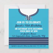 Ice Hockey Jersey Themed Party Einladung Vorlage (Vorderseite)