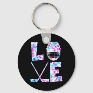 Ice-Hockey-Liebhaber-Geschenk Co. Liebe Ice-Hockey Schlüsselanhänger