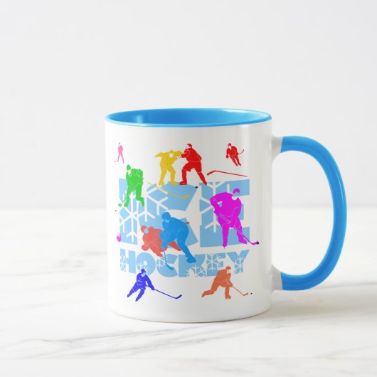 Ice Hockey lustig elegant Tasse (Rechts)