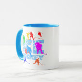 Ice Hockey lustig elegant Tasse (Vorderseite Links)