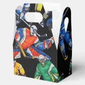 Ice Hockey Pattern Gefälligkeitsbox Geschenkschachtel (Geöffnet)