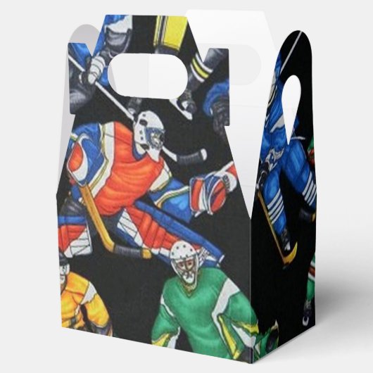 Ice Hockey Pattern Gefälligkeitsbox Geschenkschachtel (Geöffnet)