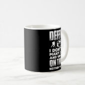Ice Hockey Player Goalie Defense I Don't Get Many Kaffeetasse (VorderseiteRechts)