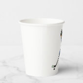 Ice Hockey Player in Blue Uniform Pappbecher (Rechts)