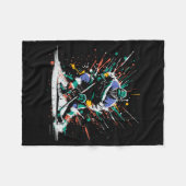 Ice Hockey Player Paint Splatter Art Srts Men Boys Fleecedecke (Vorderseite (Horizontal))
