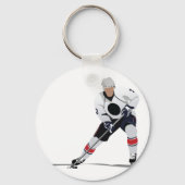 Ice Hockey Player Schlüsselanhänger (Rückseite)