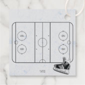 Ice Hockey Skate Rink Geburtstag Vielen Dank Geschenkanhänger (Rückseite)