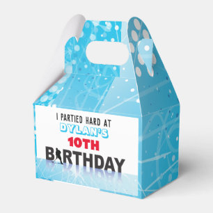 ICE HOCKEY SKATEN Geburtstagsparty Candy Gift Geschenkschachtel