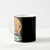 Ice Hockey Skeleton Soky Boys Halloween Hockey Pla Kaffeetasse (Vorderseite Links)
