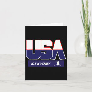 Ice Hockey Souvenir Usa Team Karte