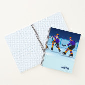 Ice Hockey Spiral Notebook Custom Notizblock (Innenseite)