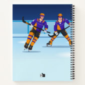 Ice Hockey Spiral Notebook Custom Notizblock (Rückseite)