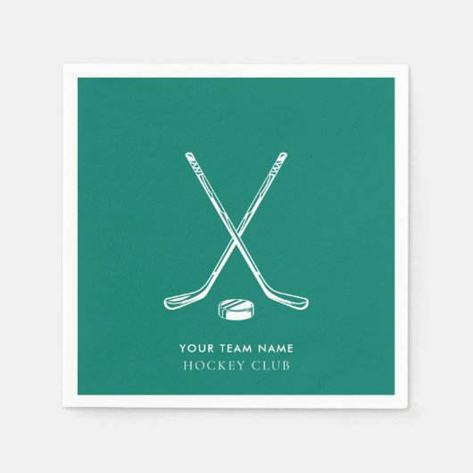 Ice Hockey Sport Club Team Spieler Custom Serviette (Vorderseite)