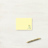Ice Hockey Stickman Post-it Klebezettel (Auf Schreibtisch)