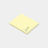 Ice Hockey Stickman Post-it Klebezettel (angewinkelt)